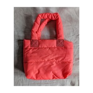 Hot Pink Mini Puffer Hand Bag